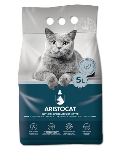 ARISTOCAT Bentonite Plus természetes bentonit szemcse 5 l
