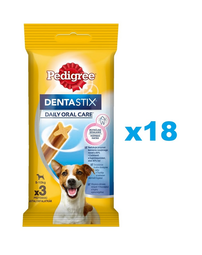 PEDIGREE DentaStix (kis fajták) fogászati csemegék kutyáknak 54 db. - 18x45g