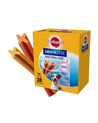 PEDIGREE DentaStix (kis fajták) fogászati csemegék kutyáknak 28 db. - 4x110 g