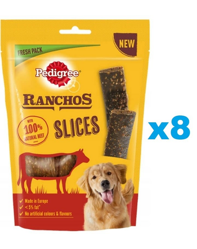 PEDIGREE Ranchos Slices 8x60g  kutyakaják marhahússal