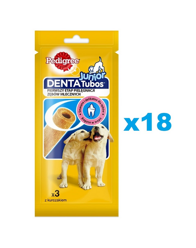 PEDIGREE DentaTubos Junior 18x72g csirke ízű kölyökkutyakaják