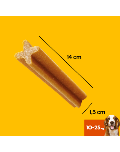 PEDIGREE DentaStix (közepes fajták) fogászati csemegék kutyáknak 28db. -  4x180 g