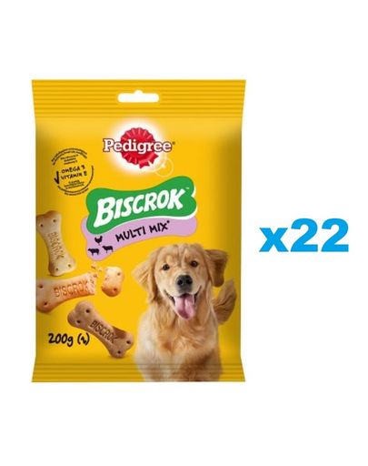 PEDIGREE Multi biscrok Jutalomfalat kutyáknak 22x200 g