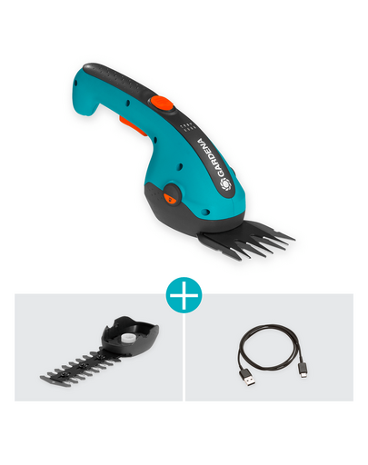 GARDENA Akkus olló fűszegélyek nyírásához és cserjék vágásához ClassicCut Li