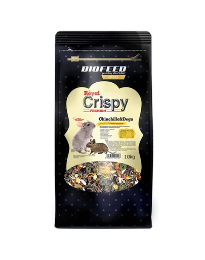 BIOFEED Royal Crispy Prémium eledel csincsillák és futóegerek számára 10 kg