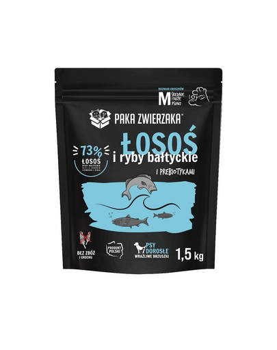 PAKA ZWIERZAKA Lazac és balti-tengeri haltáp 1.5kg
