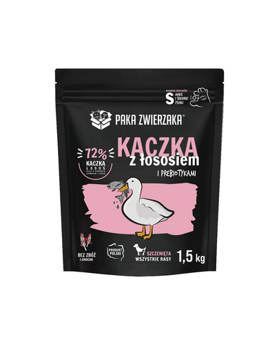 PAKA ZWIERZAKA Kacsa lazac kölyök eledel 1.5kg