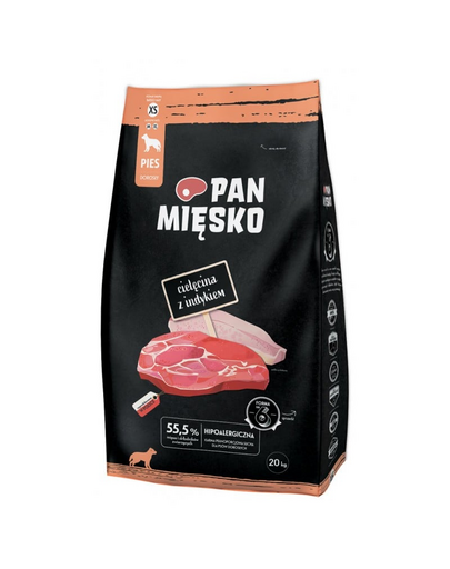 PAN MIĘSKO Borjúhús pulykával 20kg