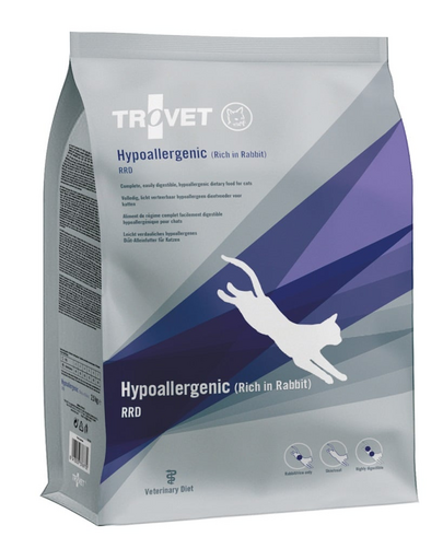 TROVET Hypoallergenic Rabbit RRD macskák számára 2,5 kg