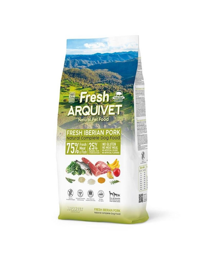 ARQUIVET Fresh Félnedves kutyaeledel ibériai sertéshússal és tengeri hallal 10 kg