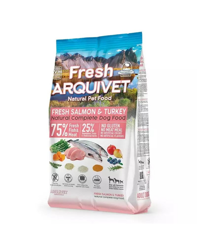 ARQUIVET Fresh Félnedves kutyatáp lazaccal és pulykával 2,5 kg