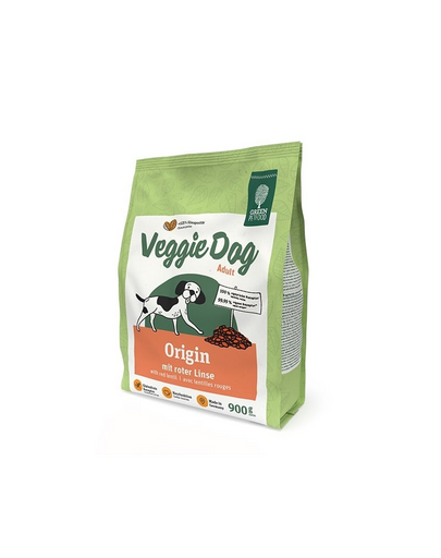 GREEN PETFOOD VeggieDog Origin vörös lencsével 900g