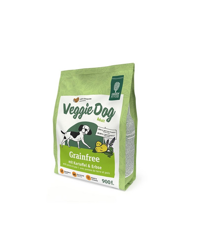 GREEN PETFOOD VeggieDog Grainfree z ziemniakami i groszkiem 900g