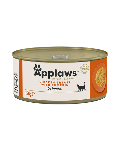 APPLAWS Cat Konzerv macskáknak csirke és tök 156 g