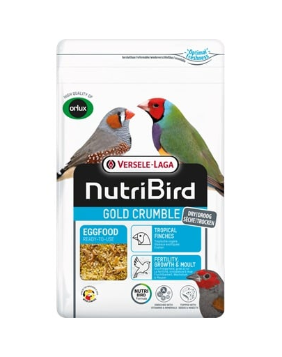 VERSELE-LAGA NutriBird Gold Crumble Tropical Finches 1kg suchy pokarm jajeczny dla ptaków tropikalnych