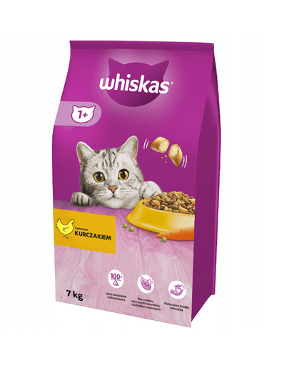 WHISKAS Felnőtt csirkével 7 kg