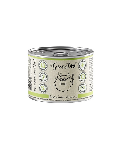 GUSSTO Cat Fresh Chicken Prawns mokra karma dla kotów kurczak z krewetkami 200 g