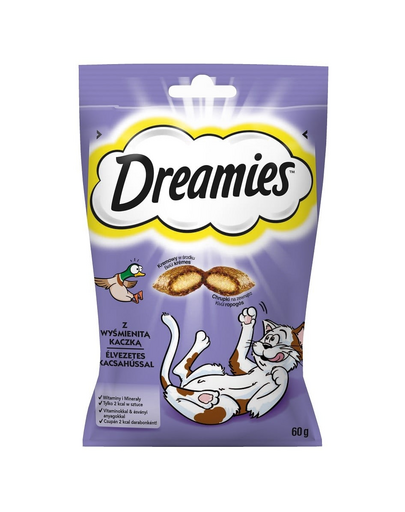 DREAMIES 60 g finom kacsával kényeztesse macskáját