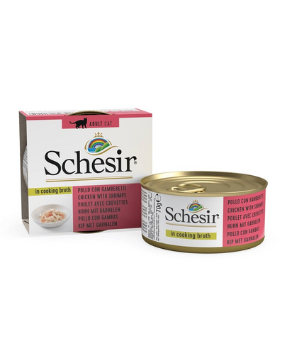 SCHESIR Csirkefilé garnélarákkal húslevesben 70G
