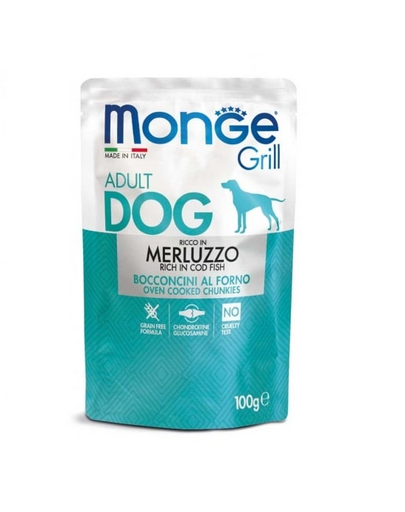 MONGE Grill tőkehallal 100 g