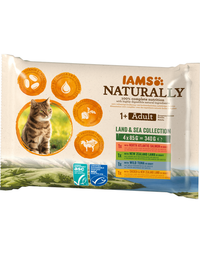 Naturally Land & Sea Collection 4x85 g