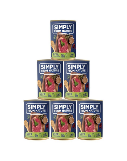 Mokra karma dla psa Jeleń z kaszą gryczaną 6 x 400 g