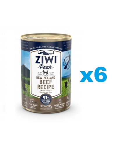 ZIWIPEAK Dog Beef Wołowina 6x390 g