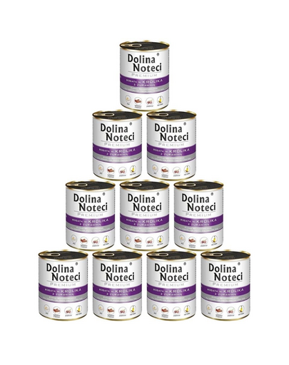 DOLINA NOTECI Premium Bogata W Królika Z Żurawiną 10x800g