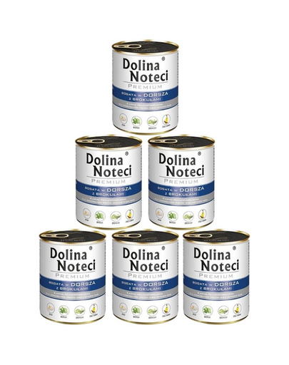 DOLINA NOTECI Premium Bogata W Dorsza Z Brokułami 6x800g