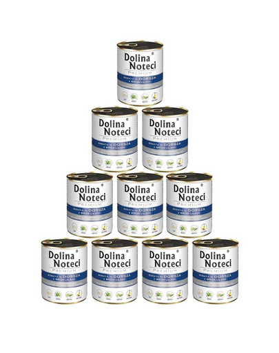 DOLINA NOTECI Premium Bogata W Dorsza Z Brokułami 10x800g