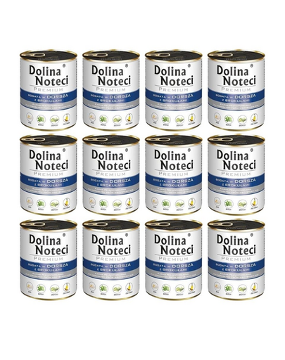 DOLINA NOTECI Premium Bogata W Dorsza Z Brokułami 12x800g