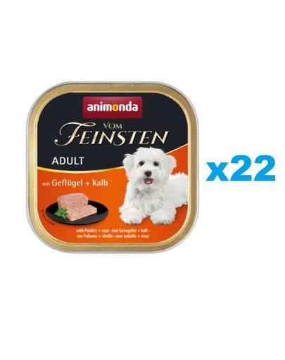 ANIMONDA Vom Feinsten Drób i cielęcina 22x150 g