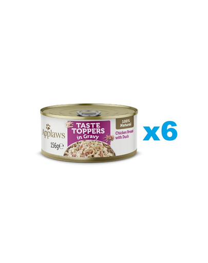 APPLAWS Taste Toppers Pierś z kurczaka i kaczka 6x156 g