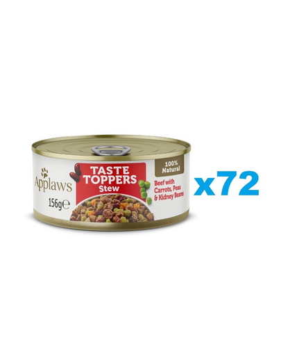 APPLAWS Taste Toppers Gulasz z wołowiną, marchewkami i groszkiem 72x156 g