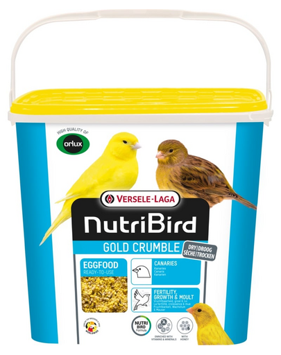 VERSELE-LAGA NutriBird Gold Crumble Canaries 4kg száraz tojásalapú táplálék sárga kanáriknak
