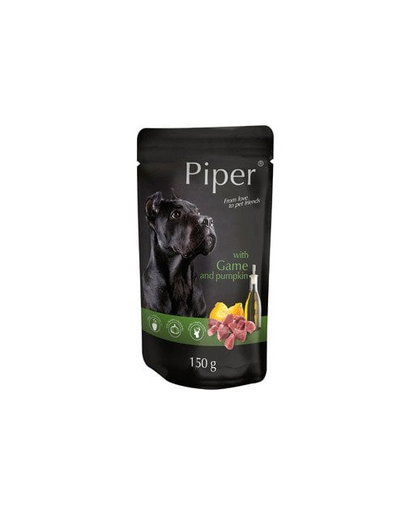 PIPER z dziczyzną i z dynią 150 g mokra karma dla dorosłych psów