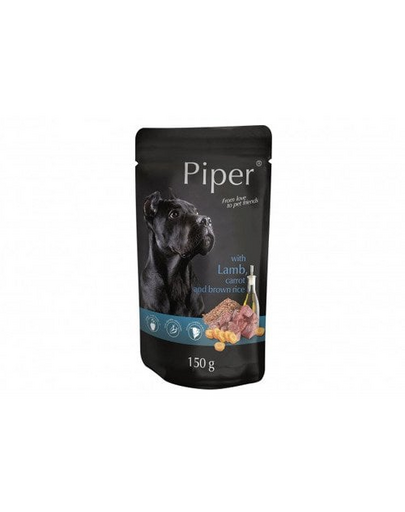 PIPER z jagnięciną, marchewką i brązowym ryżem 150 g mokra karma dla dorosłych psów