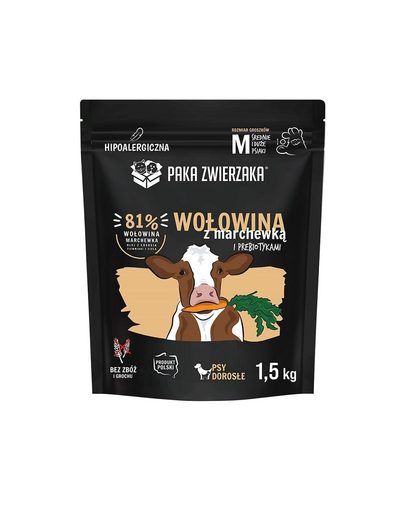 PAKA ZWIERZAKA Seventh Heaven Száraz karma Marhahús sárgarépával M 1,5kg