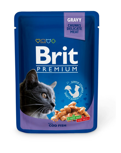 Premium Cat Adult Cod Fish dorsz saszetka dla kota 24 x 100g