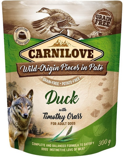 Dog Paté Duck with Timothy Grass 300g mokra karma dla psów Kaczka z tymotką łąkową