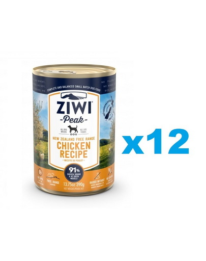 ZIWIPEAK Dog Chicken Kurczak 12 x 390 g