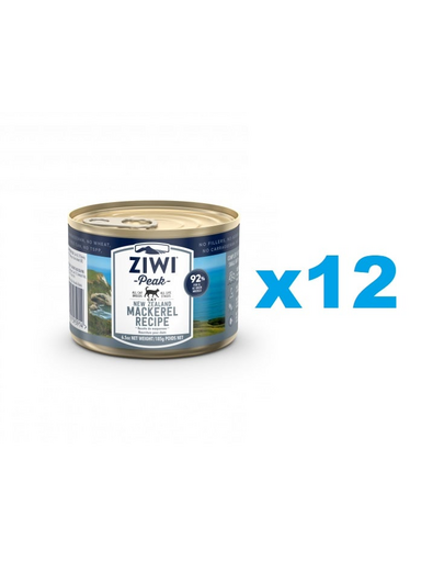 ZIWIPEAK Cat Mackerel Makrela 12 x 185 g