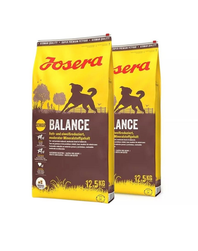 JOSERA Balance 2 x 12,5kg dla starszych lub mało aktywnych psów