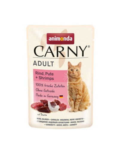 ANIMONDA Carny Adult marha, pulyka és garnélarák 85 g