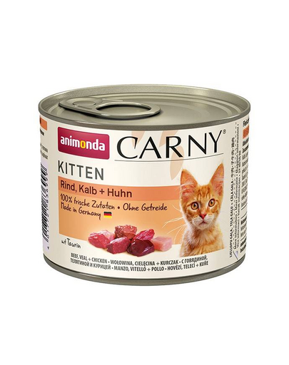 Carny kitten cielęcina kurczak 0.2 kg