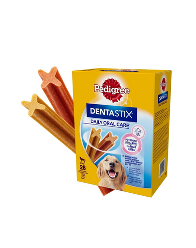 PEDIGREE DentaStix (duże rasy) przysmak dentystyczny dla psów 28 szt. - 4x270g