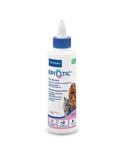 Epiotic Ear cleanser płyn do pielęgnacji uszu dla kotów i psów 125 ml