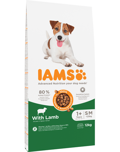 For Vitality Adult Small & Medium Breed Lamb 12 kg