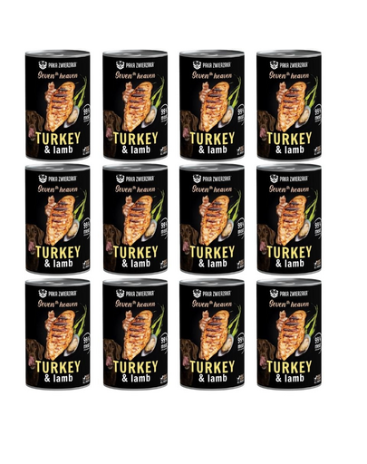 PAKA ZWIERZAKA Seventh Heaven Indyk i jagnięcina (turkey&lamb) 12x400 g
