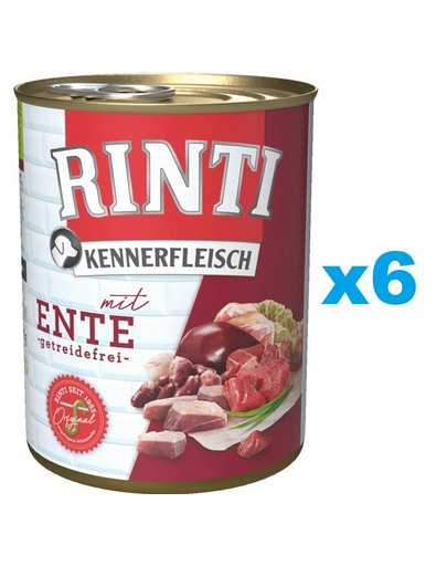 RINTI Kennerfleisch Duck kaczka 6x800 g